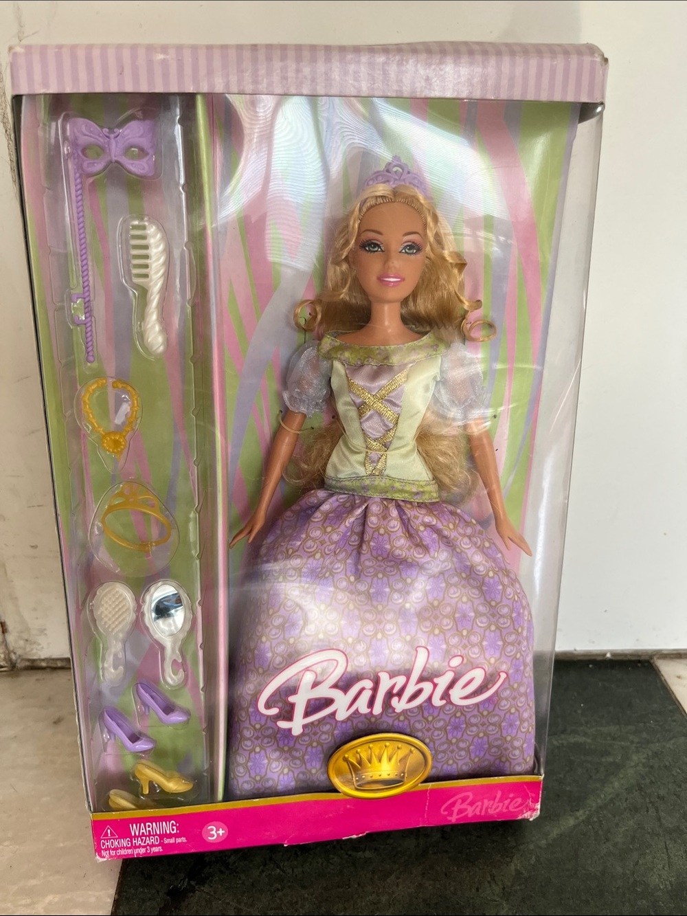 Barbie Lavender and Gold Princess Doll with Accessories